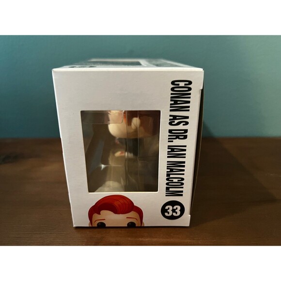 Conan O'Brien as Dr Ian Malcolm Exclusive Funko Pop 33 SDCC Con‎ Jurassic Park - Picture 7 of 11